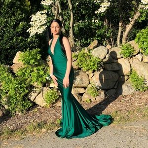 Jessica Angel Emerald Green Prom Dress